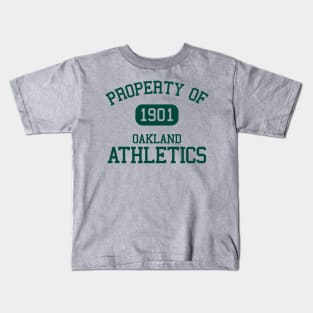 Property of Oakland Athletics 1901 Kids T-Shirt